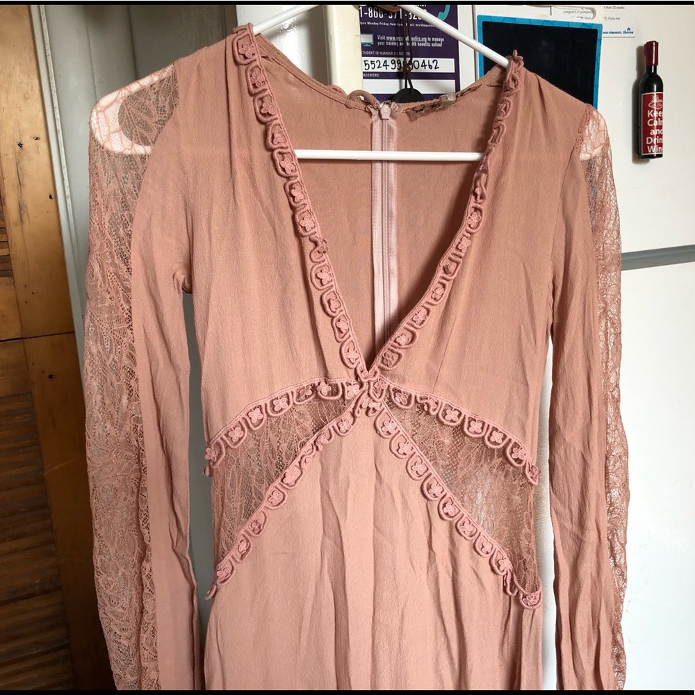 For Love and Lemons Lilou Midi Dress Sz S FL&L EUC - Picture 11 of 16